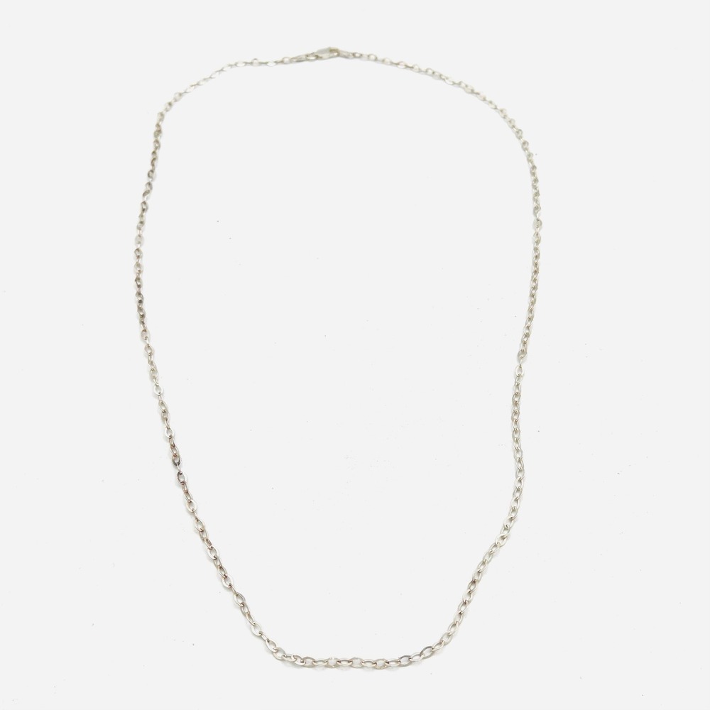 Milor Italy 925 Sterling Silver Oval Link Chain Necklace 24 Inch 4g